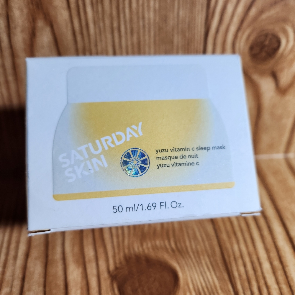 Saturday Skin Yuzu Vitamin‎ C Sleep Mask NIB